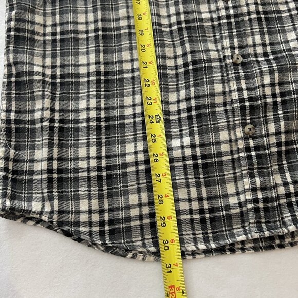 Mountain Ridge Explore Life Men's Long Sleeve Black White Plaid Shirt XL Buttons - Picture 9 of 10